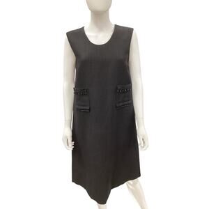 MaxMara Dress Women’s Size 10 Sleeveless Fine Knit - Linen Blend Scoop Neckline